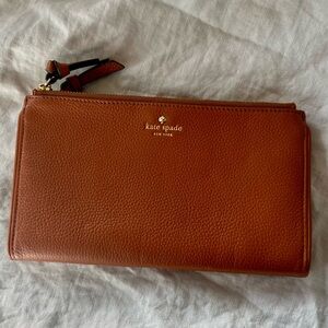Kate Spade Wallet, Tan, Large—Great for travel!